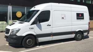 Loomis cash transit van